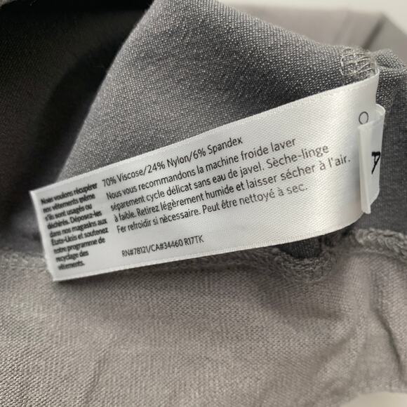 Eileen Fisher Pants Women Petite XXS Gray Pull On Stretch Crepe Straight 23.5 - Picture 8 of 9